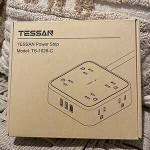 TESSAN Power Strip TS-1026-C with USB-C & USB-A Ports